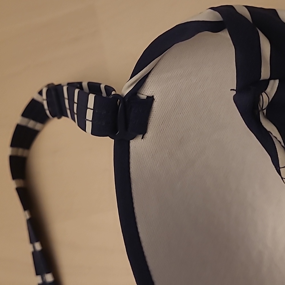 LIKE NEW Moontide Nautical Navy and White Striped Built in Bra Swimsuit - Picture 8 of 13